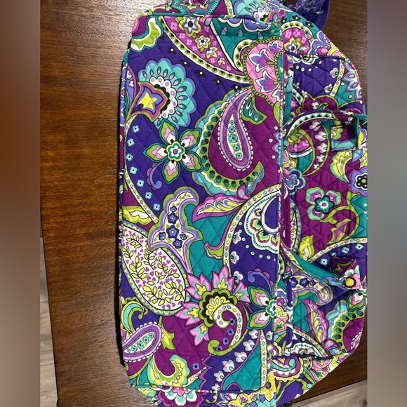 Vera Bradley Heather Purple Paisley Weekender Bag - Picture 8 of 8